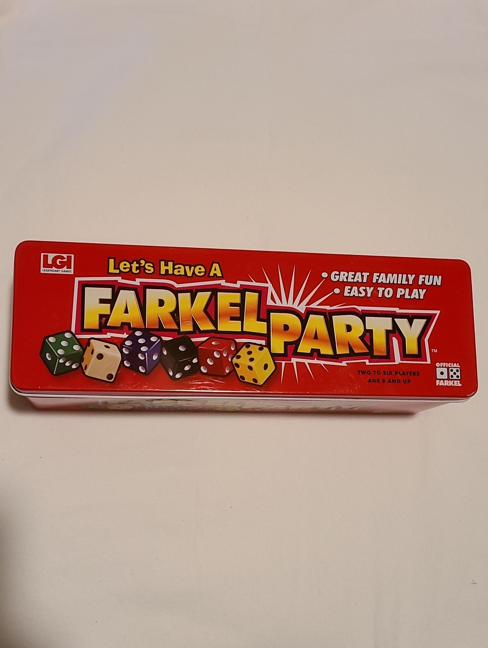 Farkel Party LGI Dice Game Easy Family Fun, 2 To 6 Players